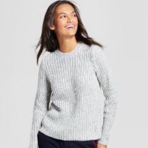 Gray Cable Knit Sweater